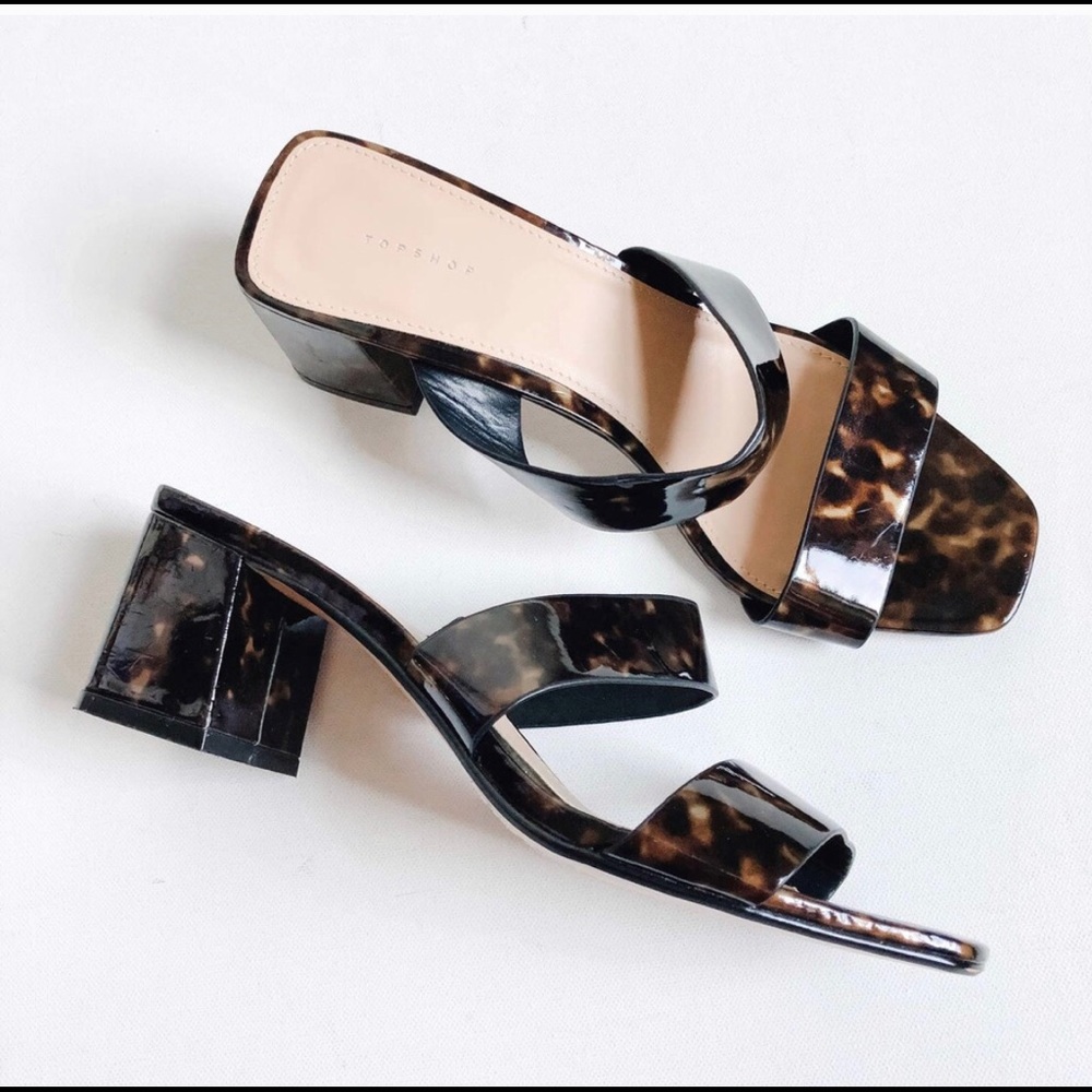 Topshop Darla Tortoise Shell Mules